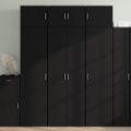 vidaXL Vysoká skrinka čierna 70x42,5x185 cm kompozitné drevo