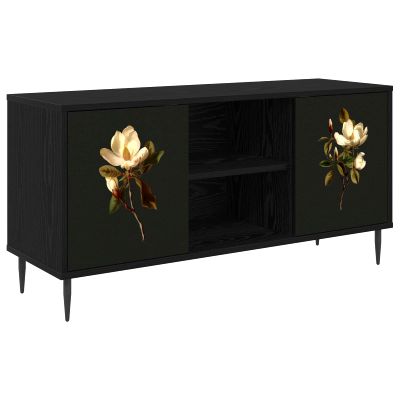vidaXL TV skrinka BREMEN 102 x 33 x 51 cm Čierny dub Kompozitné drevo
