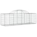 vidaXL Oblúkový gabionový kôš 10 ks 200x50x60/80 cm pozinkované železo