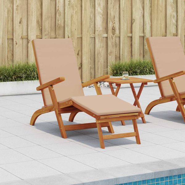 vidaXL Skladací a polohovateľný slnečník 2 pcs Sivohnedá