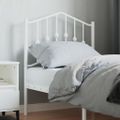 vidaXL Kovové náhradné čelo postele biele 75 cm