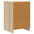 vidaXL Nočný stolík Dub sonoma 43 x 41 x 63,5 cm Kompozitné drevo