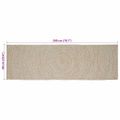 vidaXL Koberec do oblasti Prírodná a biela 60 x 200 cm Juta