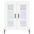 vidaXL Vysoká skrinka biela 69,5x34x180 cm spracované drevo