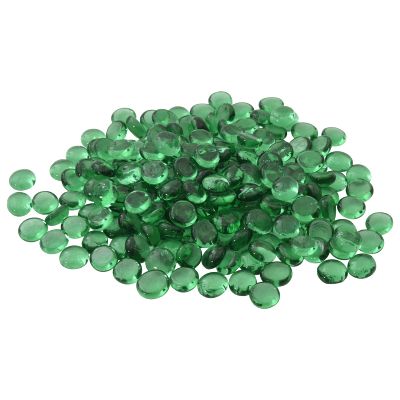 vidaXL Sklenený nugget 17-19 mm Zelená Sklo