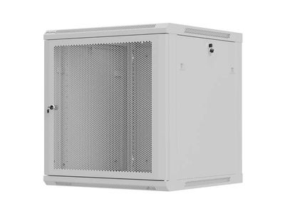 Lanberg nástenná inštalačná skriňa 19'' 12U 600X600 šedé perforované dvere (ploché balenie)