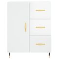 vidaXL Komoda lesklá biela 69,5x34x90 cm spracované drevo