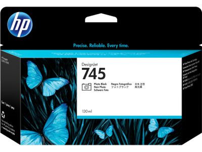 HP 745 atramentová náplň foto. čierna, F9J98A