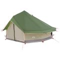 vidaXL Tipi stan 18-miestny Zelená Polyester a oceľ