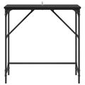 vidaXL Konzolový stôl Čierny dub 75 x 32 x 75 cm Kompozitné drevo