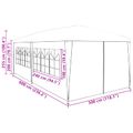 vidaXL Párty stan 600 x 300 x 255 cm Červená PE a oceľ