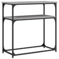 vidaXL Konzolový stolík sivý sonoma 75x35,5x75 cm kompozitné drevo