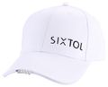 Kšiltovka s LED svetlom B-CAP 25lm, nabíjacia, USB, univerzálna veľkosť, biela SIXTOL