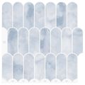 vidaXL Dlaždica s perím 20 ks Svetlomodrá 30 x 30 cm Polyuretán a PET