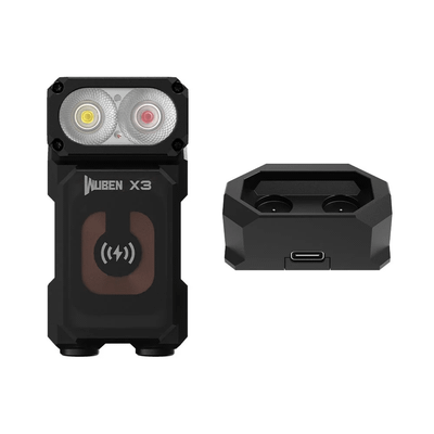 Wuben X3 BLACK svietidlo 700 lm, základňa, čierna