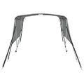 vidaXL Strieška Bimini s 3 oblúkmi a sieť. stenami 183x(170-182)x137cm