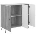 vidaXL Servírovacia skriňa Sivá sonoma 89 x 34,5 x 80 cm