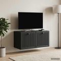 vidaXL Nástenná TV skrinka Čierna 59,5 x 31 x 30 cm Kompozitné drevo