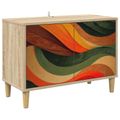 vidaXL TV skrinka BONN 69 x 33 x 50 cm Sonoma Kompozitné drevo