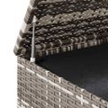 vidaXL Záhradný úložný box z polyratanu 100x49x103,5 cm sivý