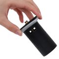 vidaXL Odtok s funkciou prepadu čierny 6,4x6,4x9,1 cm