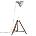 vidaXL Podlahová lampa 25 W starožitná strieborná 75x75x90-150 cm E27