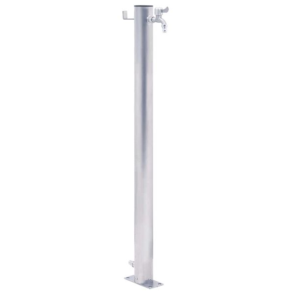 vidaXL Záhradný vodný stĺpik 40 cm nehrdzavejúca oceľ okrúhly