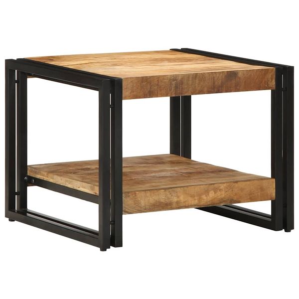 vidaXL konferenčný stolík 50x50x38 cm masívne hrubé drevo mango