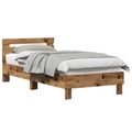 vidaXL Rám postele Staré drevo 203 x 95 x 70 cm Kompozitné drevo