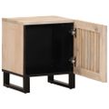 vidaXL Nočné stolíky 2 ks 40x34x46 cm masívne bielené mango