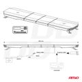 Svetelná lišta LED 132 LED 965mm AMIO-03343