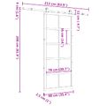 vidaXL Posuvné dvere 90 x 208 cm Borovicový masív Prírodná