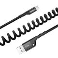 Baseus Pružinový kábel Lightning 1 m 2A (čierny)