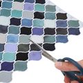vidaXL Dlažba Lanturn 20 ks Modrozelená 27 x 27 cm Polyuretán a PET