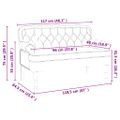 vidaXL Chesterfield lavica Sivá 119,5 x 64,5 x 75 cm Umelá koža