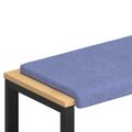vidaXL Vankúš na lavičku Látka Modrá džínovina Hĺbka 35 cm