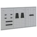 vidaXL Panel na nástroje 3 ks Sivá 150 x 1 x 80 cm