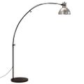 vidaXL Podlahová lampa 25 W starožitná strieborná 150 cm E27