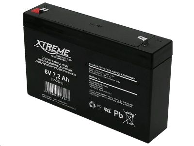 Batéria olovená   6V /  7,2Ah  XTREME / Enerwell bezúdržbový akumulátor
