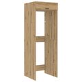 vidaXL Kabinet na práčku s úložiskom Remeselný dub 67,5 x 68 x 200 cm