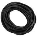 vidaXL Kožená šnúrka 1 Čierna Ø4 mm x 5 m Koža