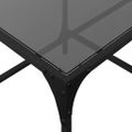 vidaXL Konferenčné stolíky čierna sklenená doska 98,5x50x40 cm oceľ