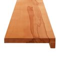 vidaXL Parapety 2 ks Svetlohnedá 80 x 25 x 2 cm Masívne bukové drevo