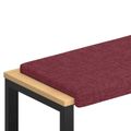 vidaXL Vankúš na lavičku Látka Víno červené Hĺbka 35 cm