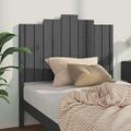vidaXL Čelo postele sivé 106x4x110 cm masívna borovica