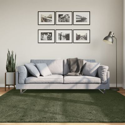 vidaXL Koberec HUARTE krátky vlas mäkký umývateľný zelený 200x200 cm