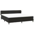 vidaXL Posteľný rám boxsping s matracmi čierna 180x220 cm zamat