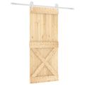 vidaXL Posuvné dvere Prírodná a biela 90 x 210 cm
