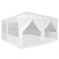 vidaXL Párty stan Biela 400 x 400 x 266 cm Polyetylén