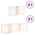 vidaXL Brána pre psa s dverami skladacia 9 panely 450cm topoľové drevo